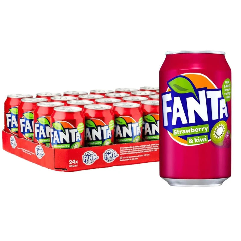 Fanta fraise kiwi 24x33CL